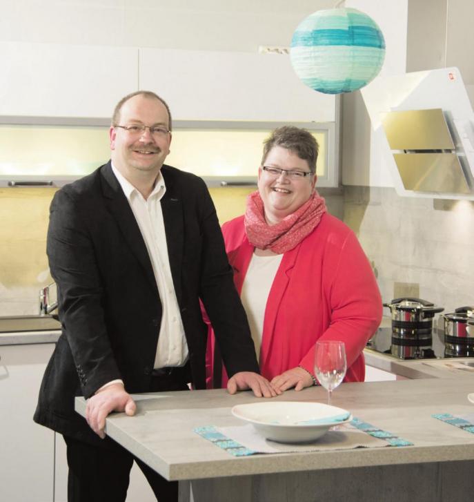 Andrea Stöber und Tischlermeister Dietmar Stöber führen seit 2008 erfolgreich und kreativ die 1976 gegründete Firma IMW. Foto: oh Andrea Stöber und Tischlermeister Dietmar Stöber führen seit 2008 erfolgreich und kreativ die 1976 gegründete Firma IMW. Foto: oh